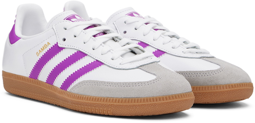 adidas gazelle silver green womens adidas Samba OG Infant Toddler Lifestyle Shoes (White/Purple)