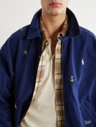 Polo Ralph Lauren - Logo-Embroidered Cotton-Twill Blouson Jacket - Blue