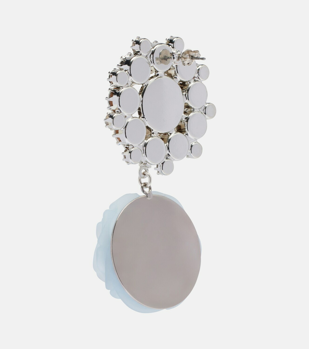 Magda Butrym Floral-appliqué embellished drop earrings