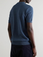 Sunspel - Slim-Fit Cotton-Piqué Polo Shirt - Blue