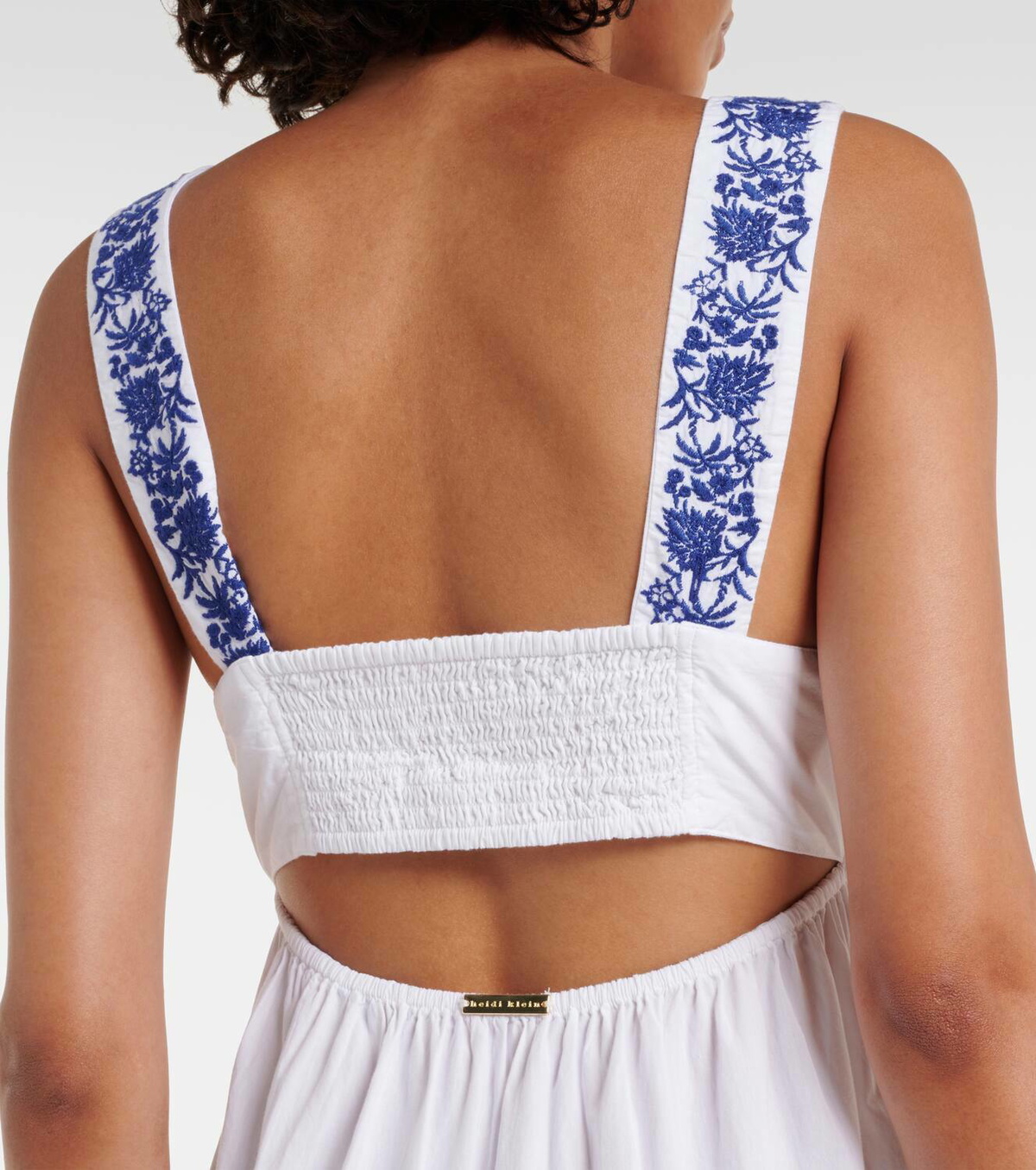 Heidi Klein Cannes embroidered cotton maxi dress