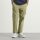Stone Island Men's Cotton Herringbone Trousers in Laurel Green