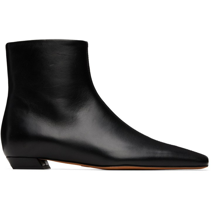 Photo: Proenza Schouler Black Trap Flat Ankle Boots