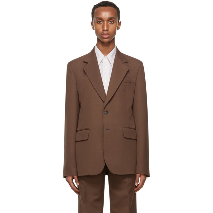 Photo: Lemaire Brown Slim-Fit Jacket
