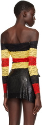Sinead Gorey Multicolor Lace Bandage Long Sleeve T-Shirt