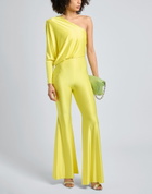 Alexandre Vauthier Womens Jumpsuit in Yellow