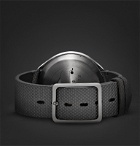 Ressence - Type 2G Mechanical 45mm Titanium and Leather Watch with Smart Crown Technology - Gray