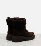 Gucci Yaga GG suede ankle boots