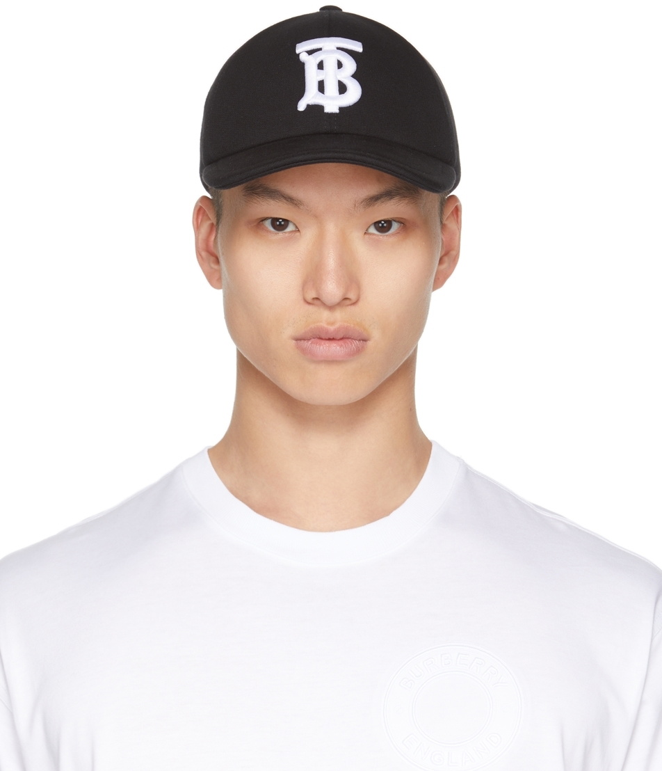 Burberry Black TB Baseball Cap Burberry