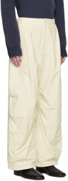 AMOMENTO Off-White Fatigue Trousers