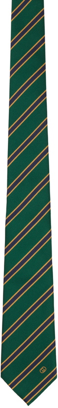 Photo: Gucci Green Striped Tie
