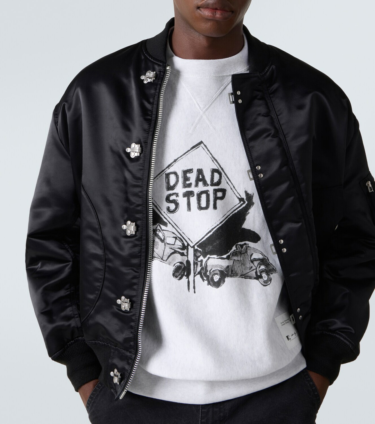 Comme des Garçons Homme Printed cotton jersey sweatshirt