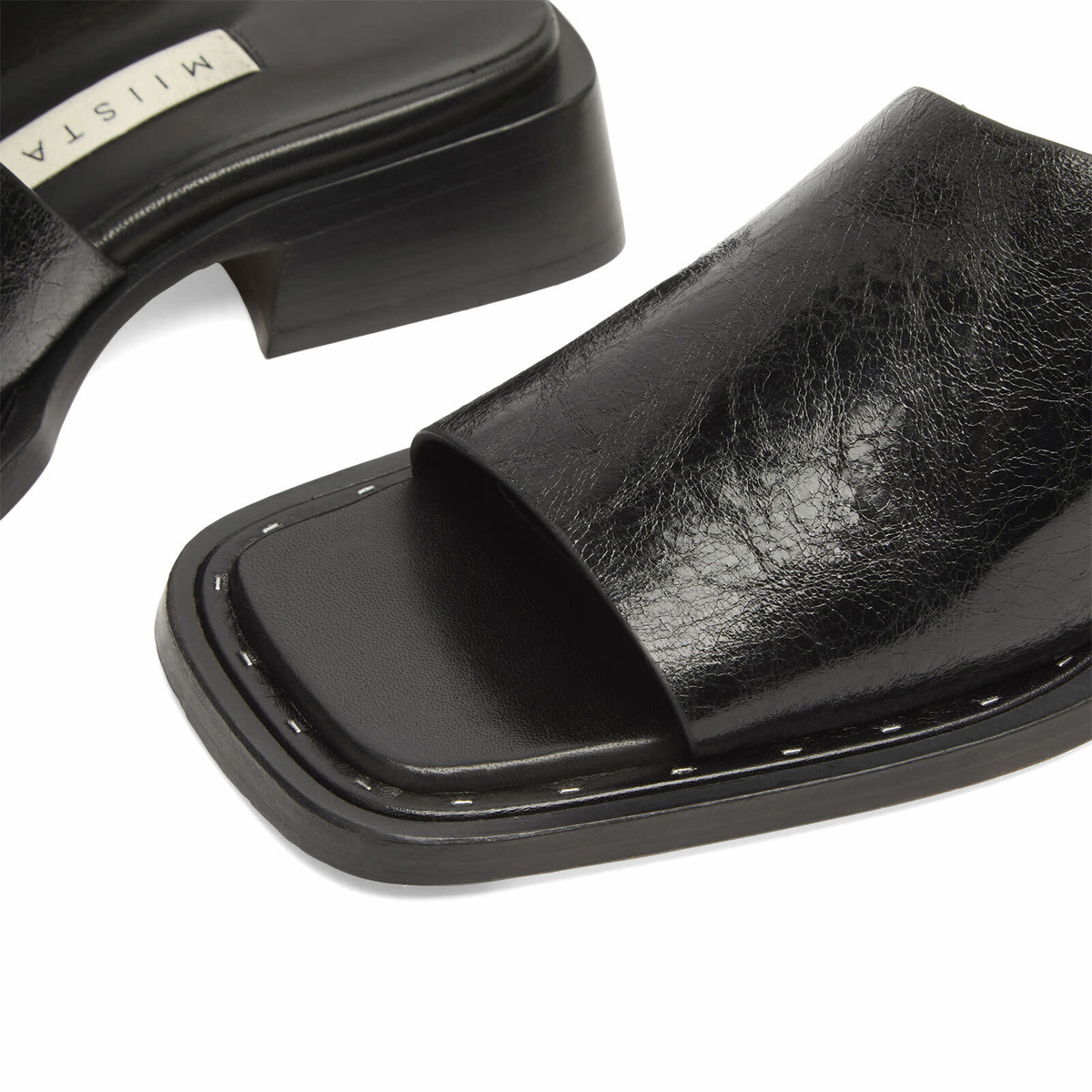 MIISTA Women's Alendra Asymmetric Sandals in Black
