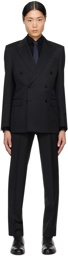 ZEGNA Black Peaked Lapel Suit