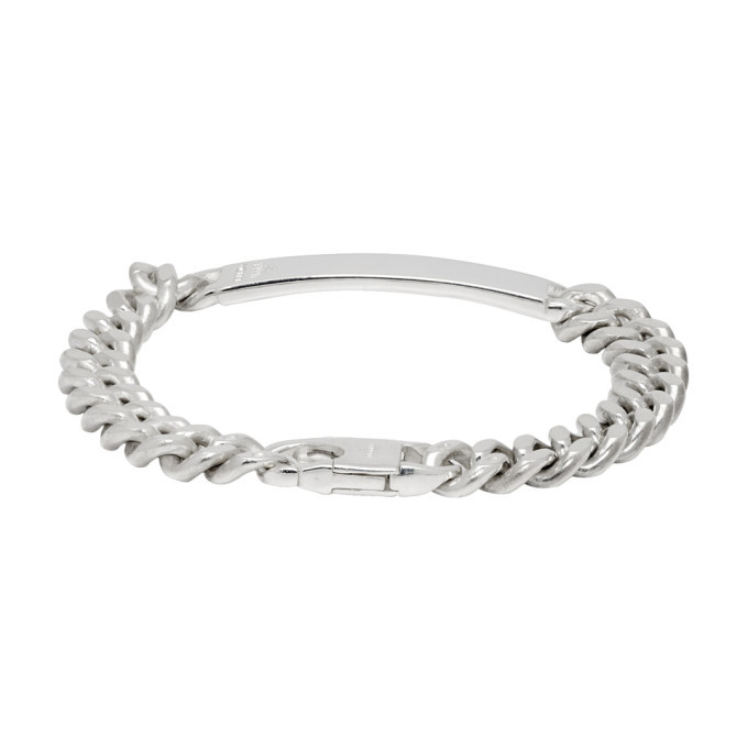 Bunney Silver Single Tour Identity Chain Bracelet