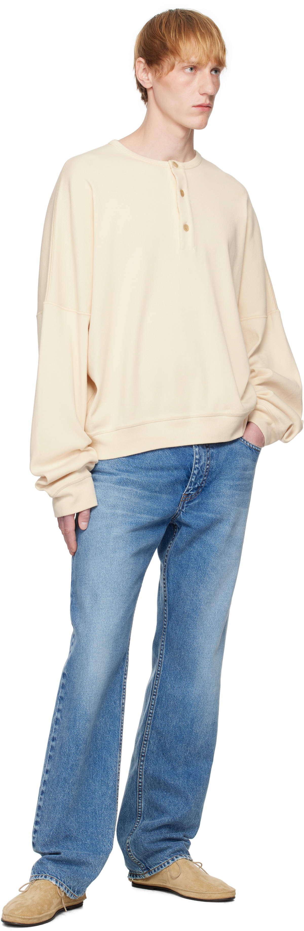 The Row Beige Greto Henley The Row