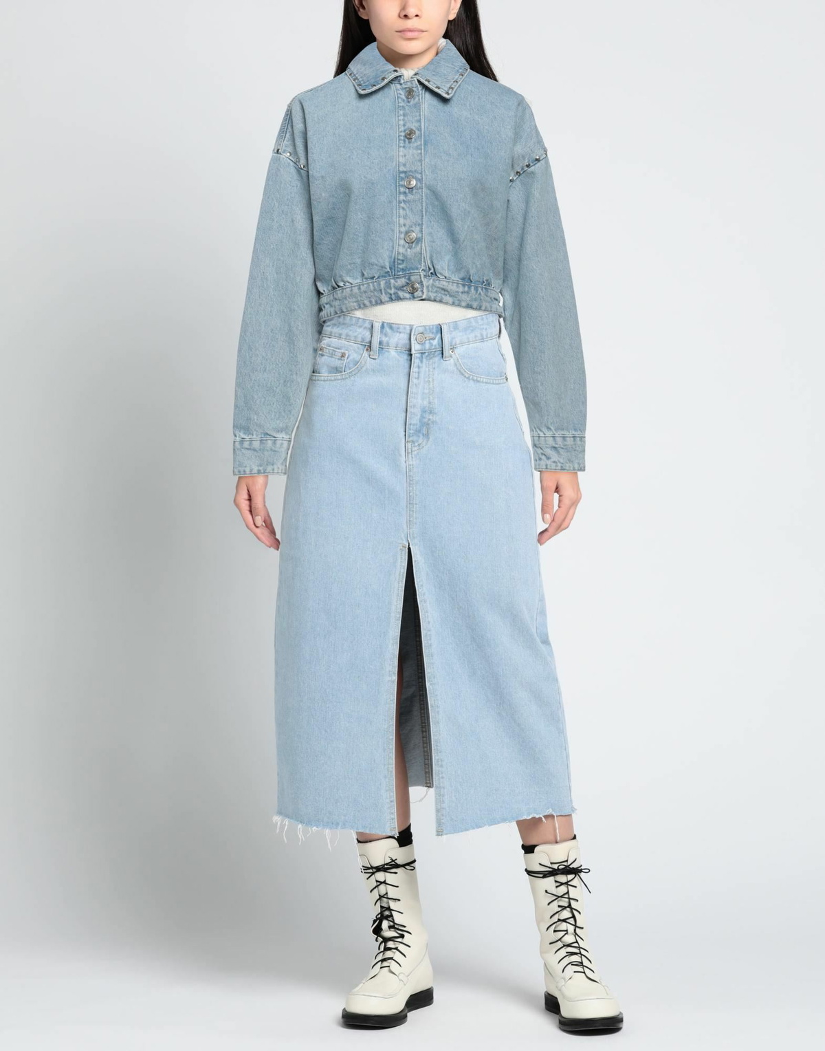 Maje Womens Denim outerwear in Blue