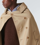 Junya Watanabe Cotton-blend chambray cape