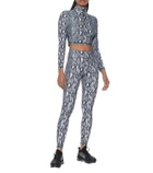 Adam Selman Sport Snake-print sports top