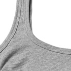 Organic Basics Women's Organic Rib-Flex Tank Bra in Grey Melange