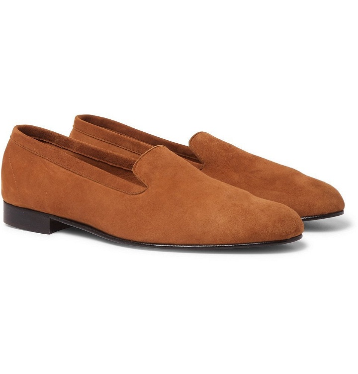 Photo: George Cleverley - Hedsor Suede Loafers - Tan