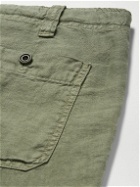 Hartford - Slim-Fit Linen Drawstring Shorts - Green