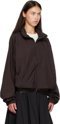 Y-3 Burgundy Gradient 3-Stripes Nylon Track Jacket
