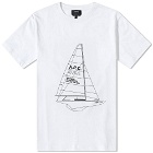 A.P.C. Men's A.P.C Jeannot Yacht Logo T-Shirt in White