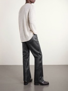 Our Legacy - Carlson Straight-Leg Leather Trousers - Black