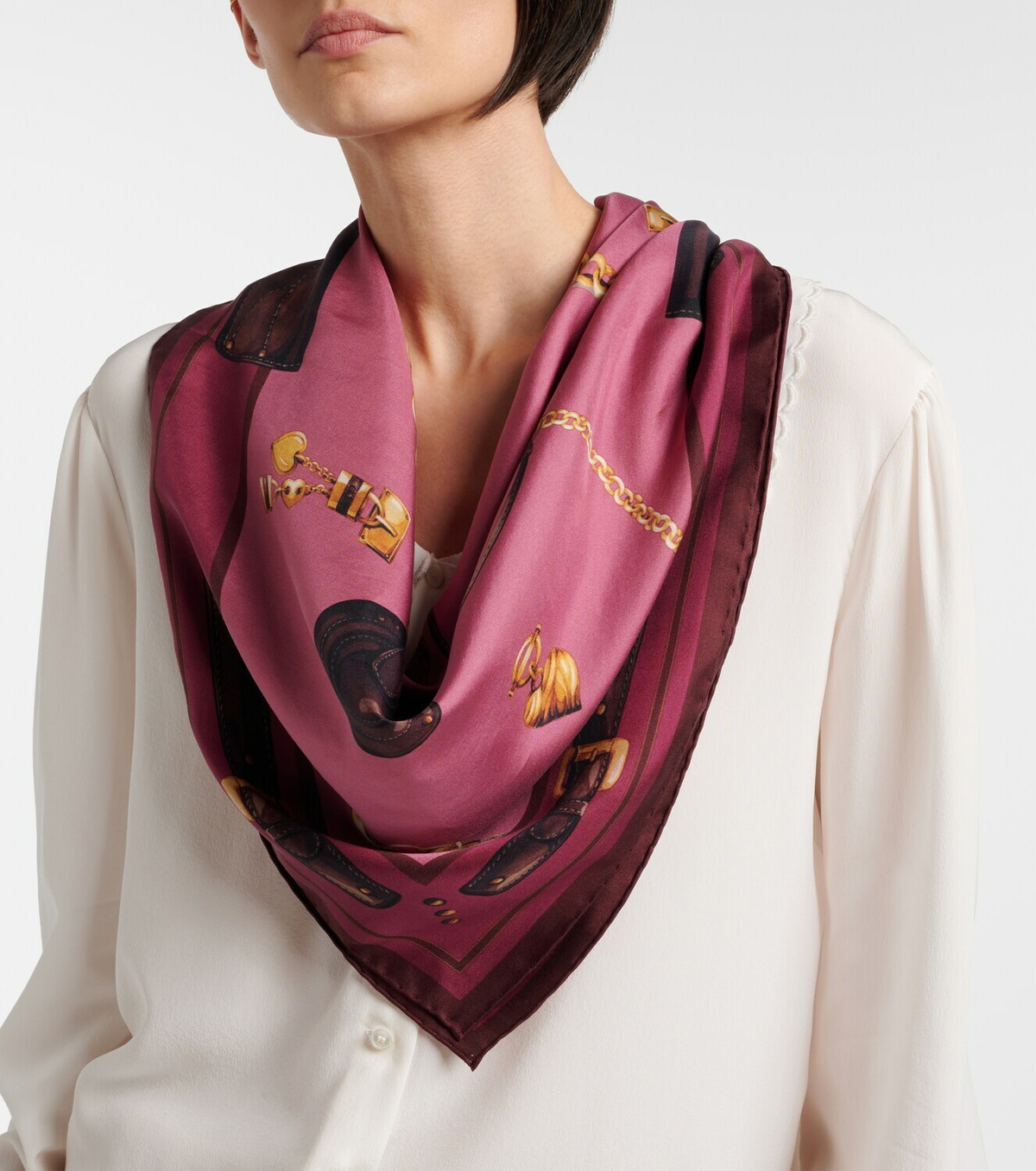 Chloé Paddington silk scarf