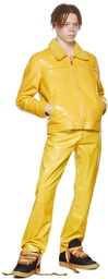 ERL Yellow Patent Leather Pants