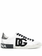 DOLCE & GABBANA - Logo Leather Sneakers