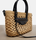 Balenciaga Le City Small raffia basket bag