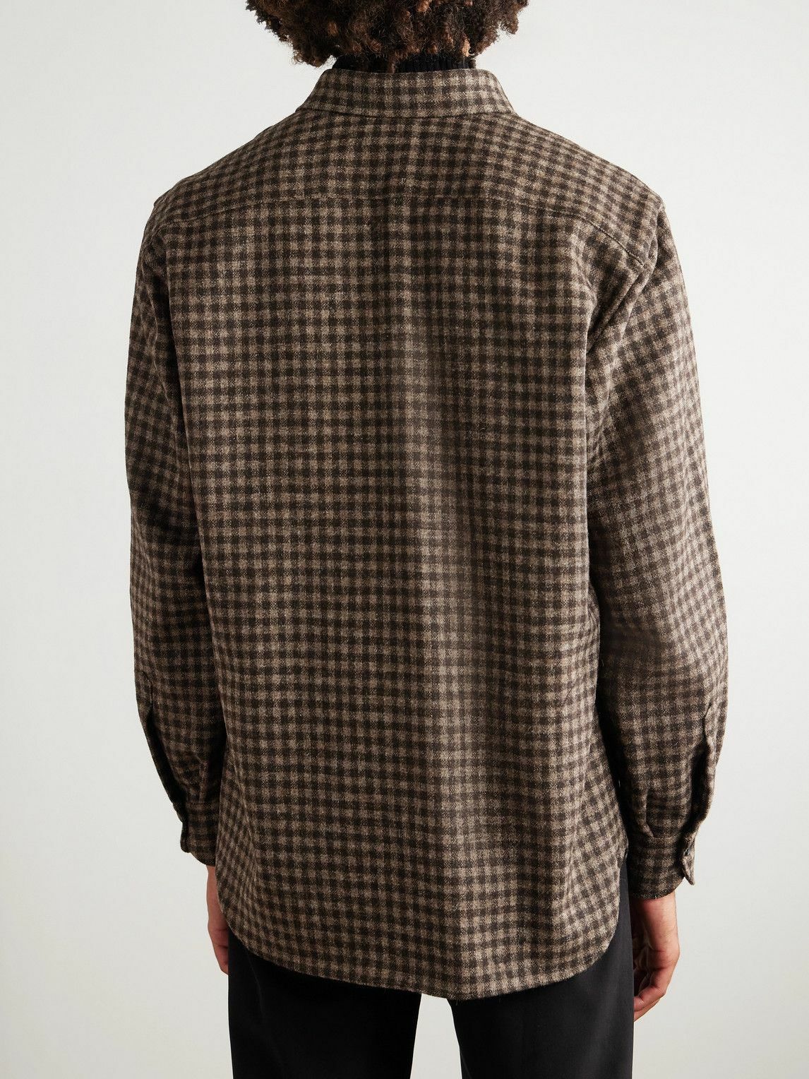 Rubinacci - Checked Wool Shirt - Brown