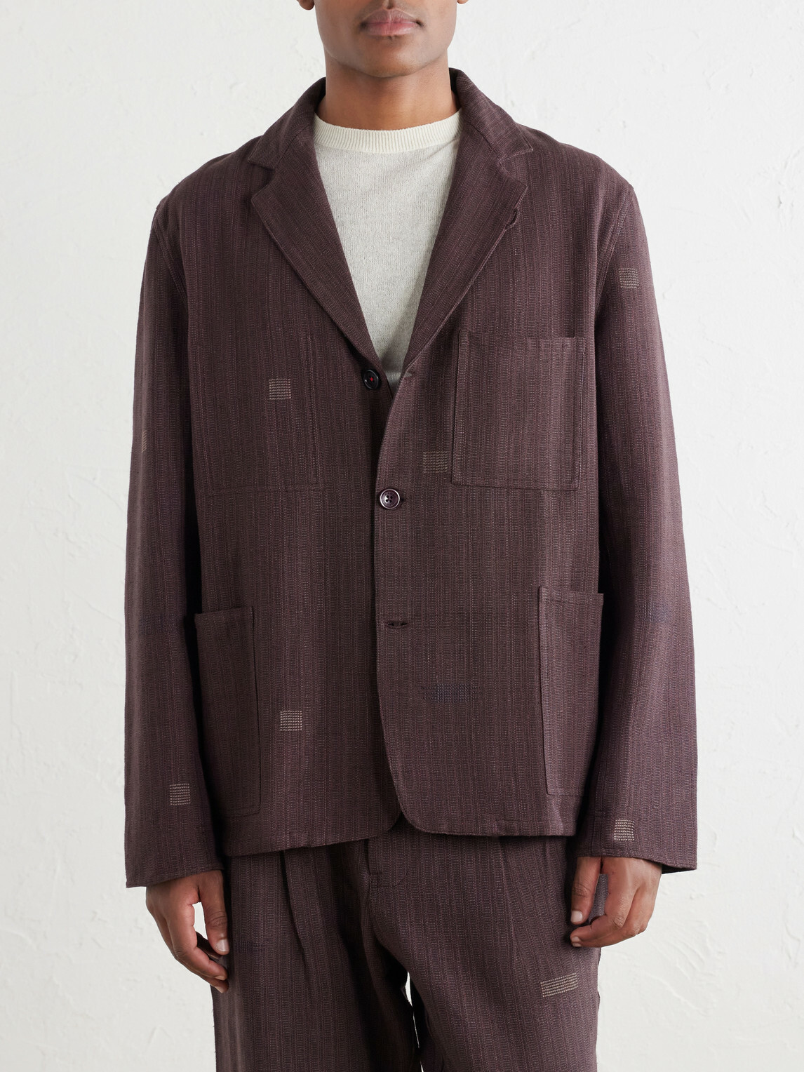 Kardo - Somesh Cotton Suit Jacket - Brown