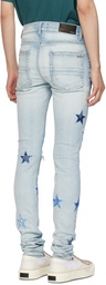 AMIRI Blue Bandana Star Denim Jeans