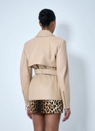 Sportmax Leather Belted Jacket