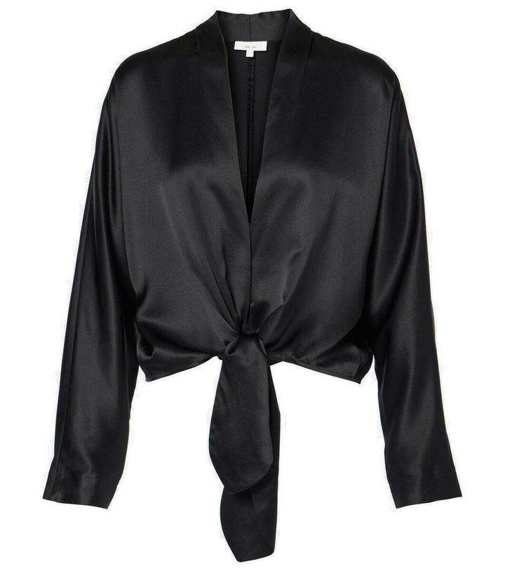 Photo: The Sei Tie-front silk blouse