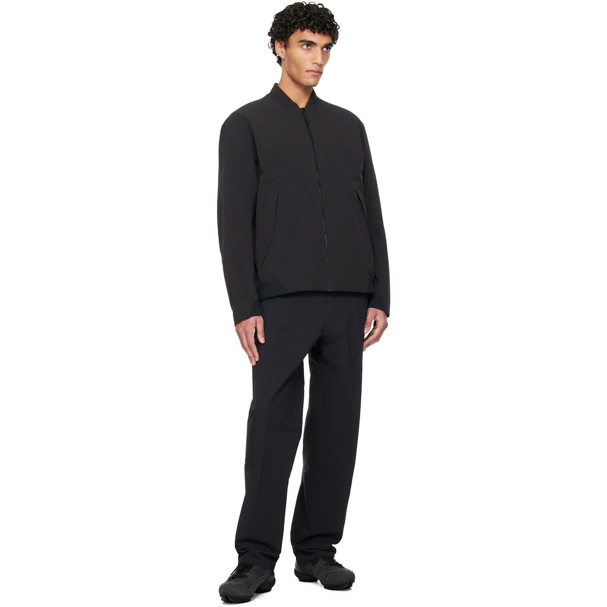 Veilance Black Diode Insulated Bomber Jacket