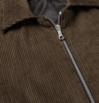 Rhude - Embroidered Cotton-Corduroy Jacket - Men - Brown