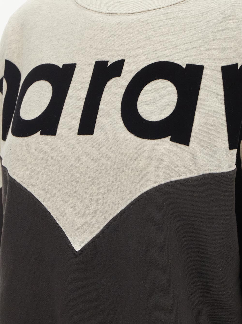 Sweat Isabel Marant Étoile - Modèle Mindyo En Coton Gris Chiné Avec Logo - Taille 40 - Neuf
