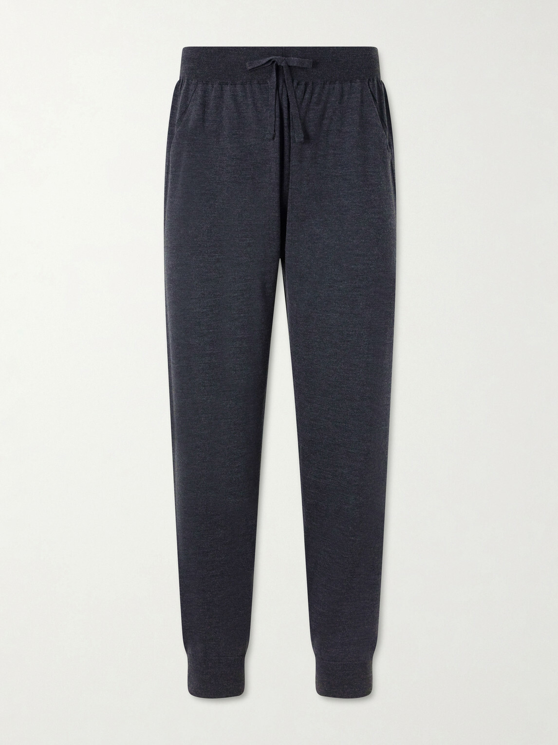 John Smedley - Henning Tapered Merino Wool Sweatpants - Gray