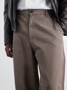 AGOLDE - Warwick Wide-Leg Recycled-Cotton Twill Trousers - Brown