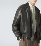 Giorgio Armani Leather bomber jacket