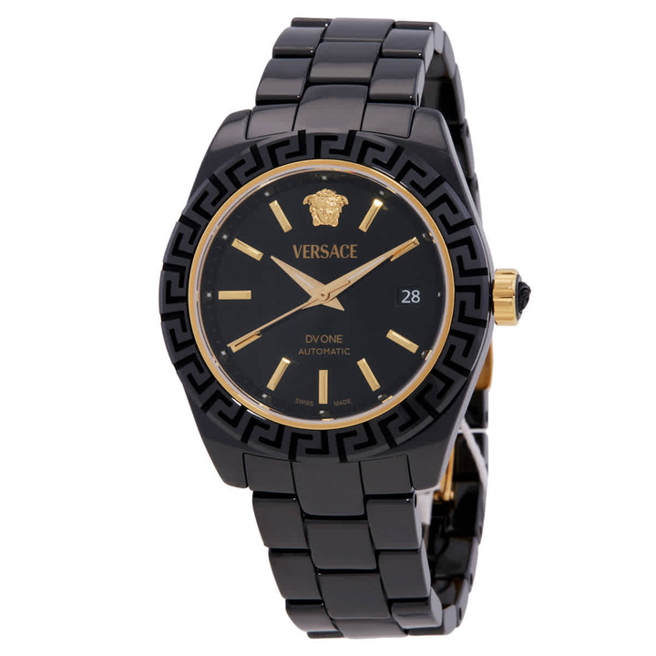 Photo: Versace DV One Automatic Black Dial Watch VE6B00123