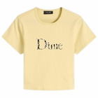 Dime Women's Classic Dalmatians T-Shirt in Light Yellow