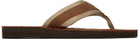Polo Ralph Lauren Brown Vintage Bolt Flip Flops