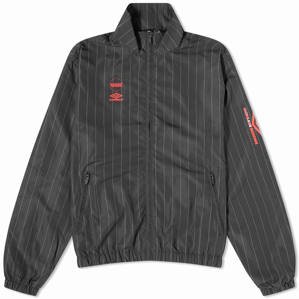 正規取扱店購入M BOILER ROOM UMBRO JACKET BLACK STRIPE