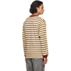 Carne Bollente Beige Stripe Keep It Up Long Sleeve T-Shirt