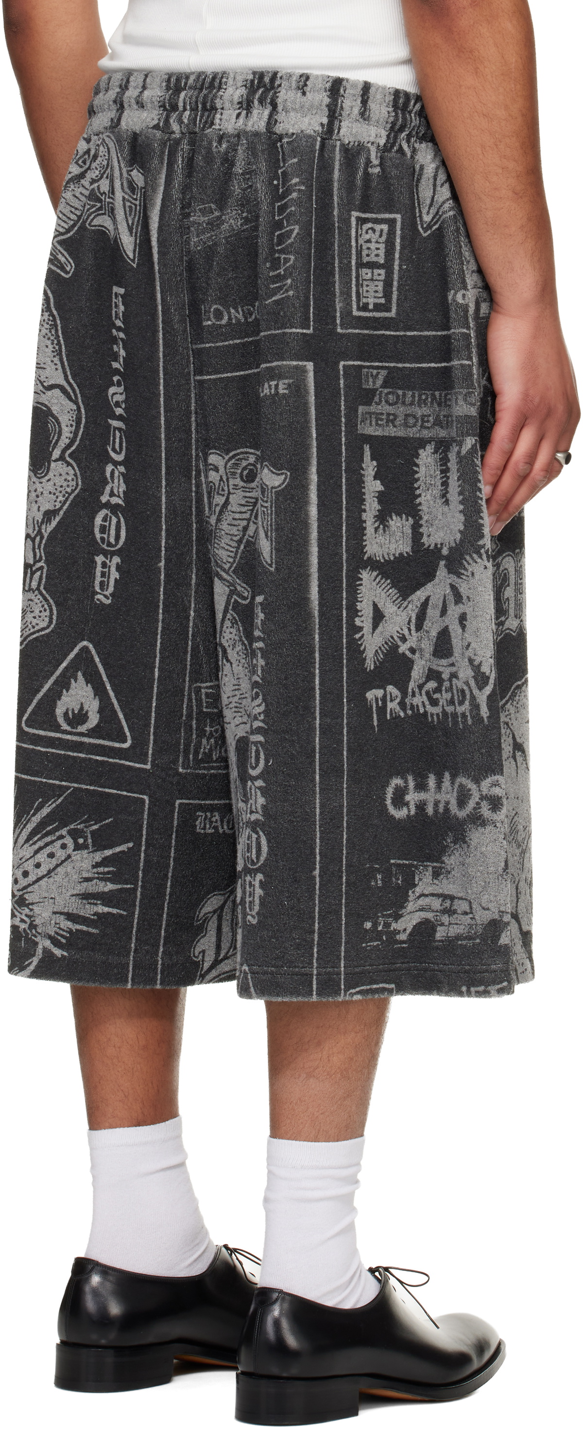 LU'U DAN Gray BBall Shorts